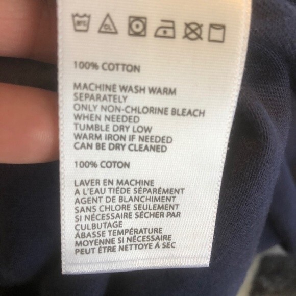 SILENCE & NOISE Urban Outfitters X-Small Navy Blue A-Line Fit & Flair Top Shirt - Picture 5 of 5